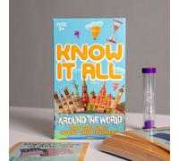 Boxer Gifts Around The World Trivia - Know It All Children's Game in Clear Boxer Gifts Clear