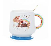 Boxer Gifts Be Kind Rainbow Themed Mug Set | Unique & Cute for Her