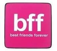 Boxer Gifts Best Friends Forever Bff Text Coaster