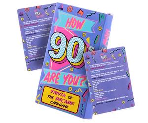 Boxer Gifts Better In My Day 90's Trivia Cards Game | Fun Nineties Decade Themed Quiz Cards | Great Gift For Friends