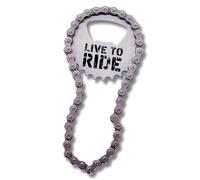 Boxer Gifts Bike Chain Bottle Opener - Silver Stainless Steel Novelty Bike Gifts For Cyclists - Fun Motocross Presents For Men On Birthday, Christmas and Father's Day