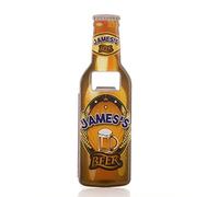 Boxer Gifts BO1352 James Beer Bottle Opener, Stainless Steel, Multi-Colour, 18.5 x 5.8 x 0.4 cm