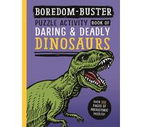Boxer Gifts Boredom-Buster Puzzle Activity Book of Daring & Deadly Dinosaurs Book Boxer Gifts Multicolor