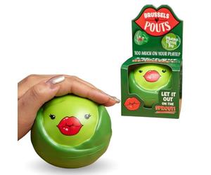 Boxer Gifts Brussel Pouts Squishy Stress Ball - Funny Stress Relief Toy for Adults, Anxiety Relief, Novelty Stocking Filler, Secret Santa Gift for Colleagues