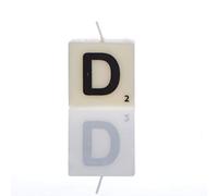 Boxer Gifts D Letter Candle,White,One Size,SP9114