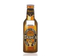 Boxer Gifts Dave Beer Bottle Opener, Stainless Steel, Multi-Colour, 18.5 x 5.8 x 0.4 cm