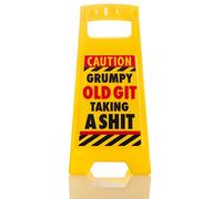 Boxer Gifts Desk Warning Sign - Grumpy Old GIT