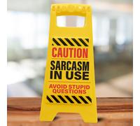 Boxer Gifts Sarcasm in Use Novelty Desk Sign - Funny Office Gift for Work Colleague Secret Santa - Fun Desk Accessories