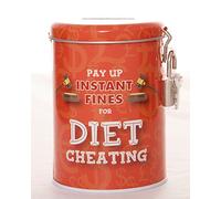 Boxer Gifts Diet Cheating Instant Padlock | Novelty Money Saver Fine Tin | Funny Secret Santa Gift, 14cm x 9cm