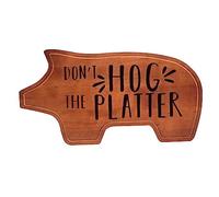 Wooden Charcuterie Board - Hog the Platter Boxer Gifts Multi One Size