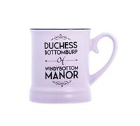 Boxer Gifts 'Duchess Bottomburp' Victoriana Mug | Hilarious Rude Novelty Victorian Themed Mug | Pastel Homeware Funny Gift for Him, Violet