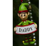 Boxer Gifts Elf Decoration-Daddy, ceramic, Multicolour, 7.2 x 5 x 1 cm