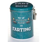 Boxer Gifts Farting Fines Tin - Funny Gifts for Men Husband Boyfriend - Novelty Dad Father’s Day - Secret Santa Christmas Stocking Filler Present, Stainless Steel, Blue, 14,5x9x9cm