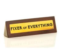 Boxer Gifts Fixer of Everything Novelty Wooden Desk Plaque Sign