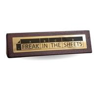 Boxer Gifts Freak in the Sheets Novelty Desk Sign - Funny Excel Gifts for Colleagues and Boss - Work Office Accessories