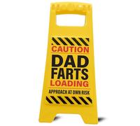 Boxer Gifts Funny Dad Gift Warning Sign - Farts Loading Approach at Own Risk - Joke Father's Day Present & Christmas Stocking Filler