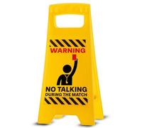 Boxer Gifts Funny Football Gift Desk Warning Sign - No Talking During Match, Novelty Plaque for Men, Husband, Boyfriend