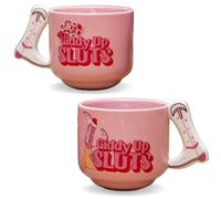 Boxer Gifts Giddy Up Sluts Novelty Espresso Cups - Quirky Gifts for Friends and Women - Cowgirl Gift - Funny Secret Santa for Her