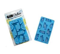Boxer Gifts Gin Cubes Fun Ice Mould Perfect for Parties | Easy Release Silicone Tray, Blue, 19.5 x 11.5 x 2 cm