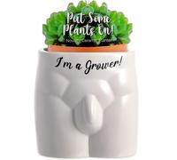 Boxer Gifts Grower Novelty Body Shaped Plant Pot | Funny Rude Home Décor Gift,