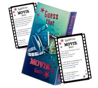 Guess That Movie Quote Quiz - Fun Film Themed Trivia Party - Blue