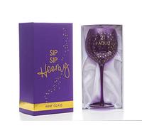 Boxer Gifts GWO721 Opulent 21st Birthday Wine Glass | Beautiful Party Glassware, 600 milliliters, Klar
