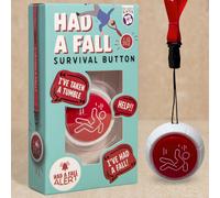 Boxer Gifts Had a Fall Old Age Joke Survival Button - Funny Birthday or Retirement Gift for Older Men & Women Boxer Gifts Multicolor