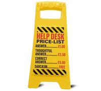 Boxer Gifts Help Desk Joke Office Desk Sign - Funny Manager Gift for Your Boss and Colleagues - Novelty Work Accessories
