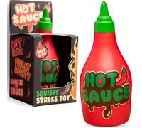 Boxer Gifts Hot Sauce Stress Toy - Squishy Fidget for Anxiety Relief, Funny Desk Accessory for Adults, Squeeze Novelty, Stocking Stuffer Gift Idea