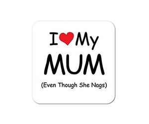 Boxer Gifts I Love My Mum Coaster, One Size