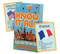 Boxer Gifts Know It All: Around The World Countries Card Games For Kids and Family | Educational Games For Children - Travel Sized | Fun Learning Geography Gift For Boys & Girls