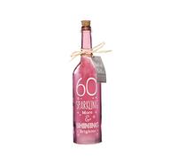 Boxer Gifts Light-Up LED 60 Birthday Glass Starlight Bottle | Beautiful, Decorative Homeware Gift Perfect For a 60th Birthday | Complete With Gorgeous Gift Tag