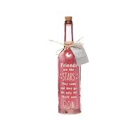 Light-Up LED Friends Are Like Stars Glass Starlight Bottle Gift | Cute Friendship Gifts For Women | Special & Sentimental Best Friend Presents For Women On Birthday & Christmas