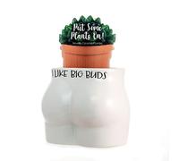 Boxer Gifts Like Big Buds Novelty Body Shaped Plant Pot | Funny Rude Home Décor Gift, Ceramic, White, One Size