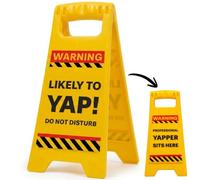 Boxer Gifts Likely to Yap Desk Sign, Funny Work Colleague Gift