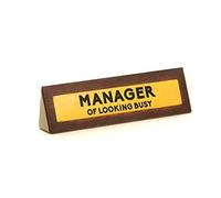 Manager Of Looking Busy Desk Sign - Funny Novelty Gift Boxer Gifts Multi One Size