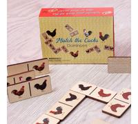 Match The Cocks Dominoes Game Boxer Gifts Clear One Size