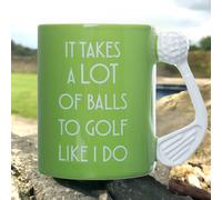 Boxer Gifts Men's Takes A Lot Of Balls Golf Mug Boxer Gifts Multicolor