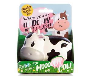 Boxer Gifts Moody Cow Stress Toys | Unique Stress Balls For Adults & Grumpy Teenagers - Helps With Anxiety Relief - Office Novelty Desk Toy | Funny Gifts For Women - Rude Secret Santa Gift For Her