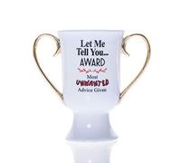 Boxer Gifts MU3096 Unwanted Advice Award Novelty Trophy Mug | Funny Birthday Christmas Secret Santa Gift for Friends Colleagues Mum Dad, Ceramic, 10 Fluid_Ounces
