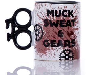 Boxer Gifts MU3507 Muck Sweat and Gears Ceramic Mug | Novelty Shaped Handle | P