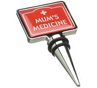 Wine Stopper - Mums Medicine - Red