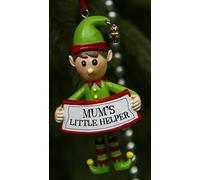 Boxer Gifts Mums Little Helper Elf Decoration, Ceramic, Multi-Colour, 8 x 4.5 x 2 cm
