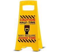 Boxer Gifts Novelty Halftime Toilet Break Warning Sign - Funny Football Gift for Men, Husband, Boyfriend, World Cup Accessories