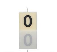 Boxer Gifts Number 0 Candle, White, One Size