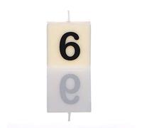 Boxer Gifts Number 6 Candle, White, One Size