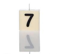 Boxer Gifts Number 7 Candle, White, One Size