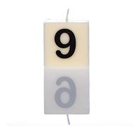 Boxer Gifts Number 9 Candle, White, One Size