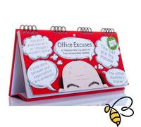 Boxer Gifts Office Excuses Flip Book Boxer Gifts Multicolor