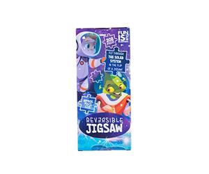 Boxer Gifts Outer Space Reversible Jigsaw | Colourful Planets and Aliens 2 In 1 Puzzle With Facts | Awesome Educational Gift For Kids